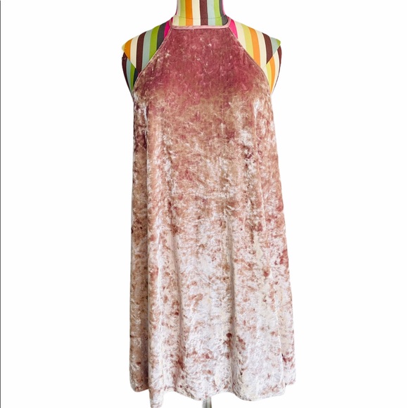 Show Me Your MuMu -Gomez Pink Velvet Dress 0139- size XS - Picture 3 of 7